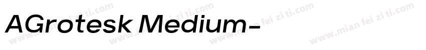 AGrotesk Medium字体转换
